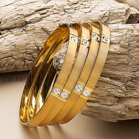 Gold Plated Statement Bangles