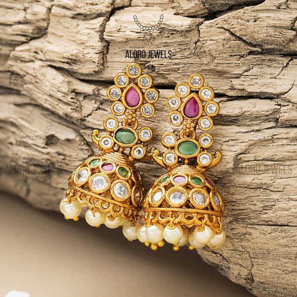 Multicolour Jadau Earrings