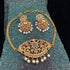 Gold Plated Choker With Jhumki Earrings