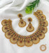 Gold Plated Handmade Necklace with Earrings