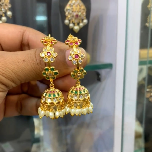 Bali Style Jadau Jhumki