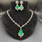 Emerald Necklace with Diamonds