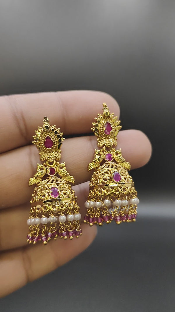 Gold Plated Designer Jhumki