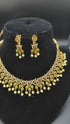 Gold Plated Jadau Necklace with Earrings